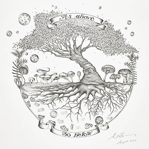 'As Above, So Below' 50cm print