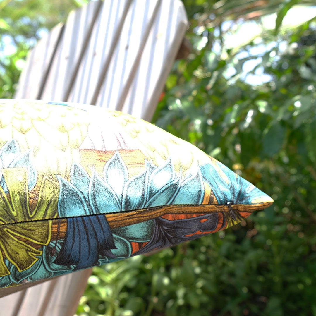 Vulture luxury velvet cushion