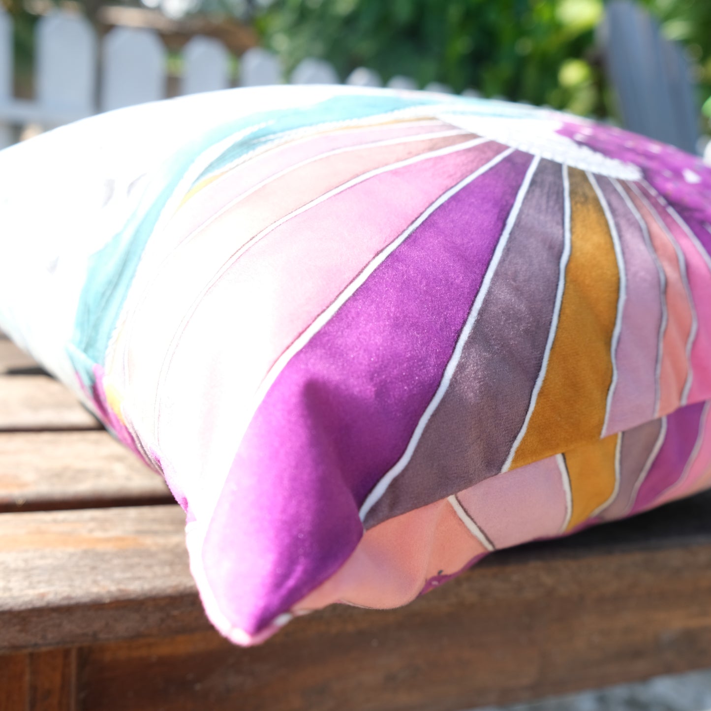 Elephants luxury velvet cushion