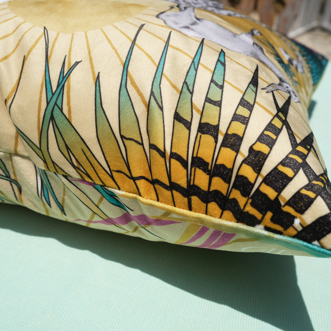 Leopard luxury velvet cushion