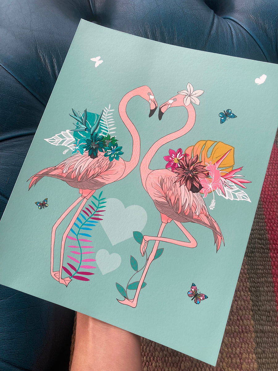'Love Birds' 20 x 25cm print