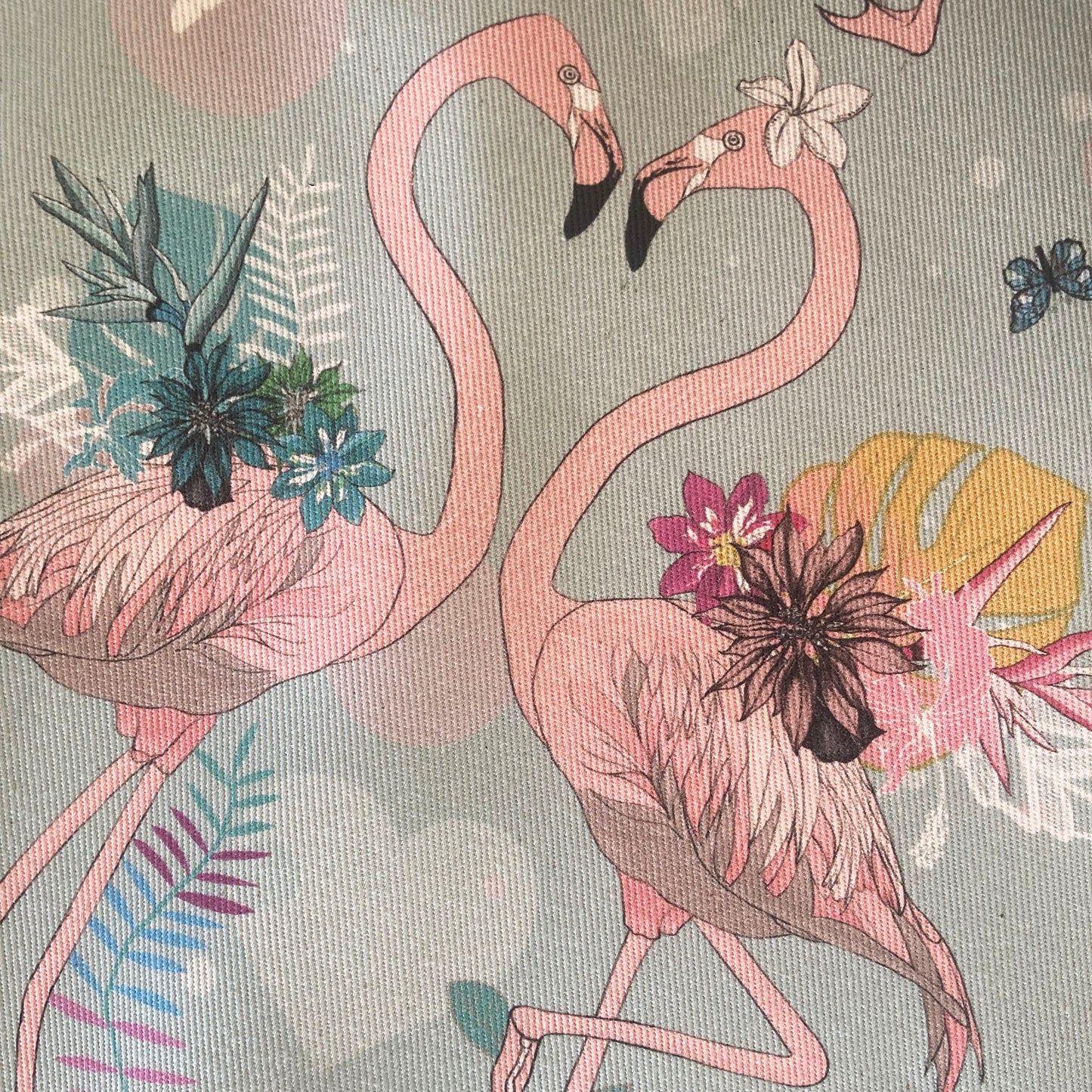 Love Birds organic cotton teatowel