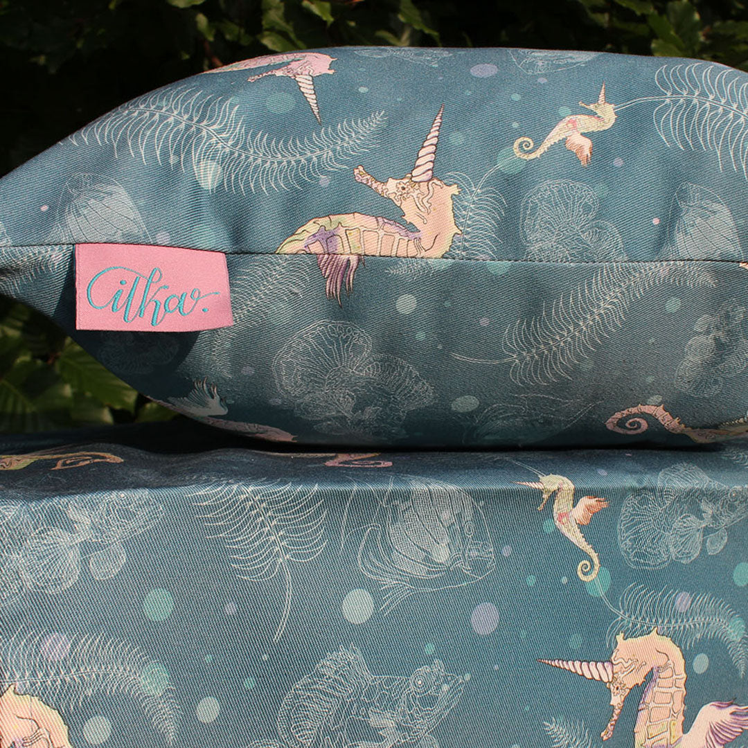 Sea-Unicorn organic cotton teatowel