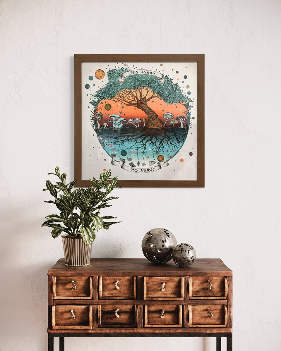 'As Above, So Below' 50cm print