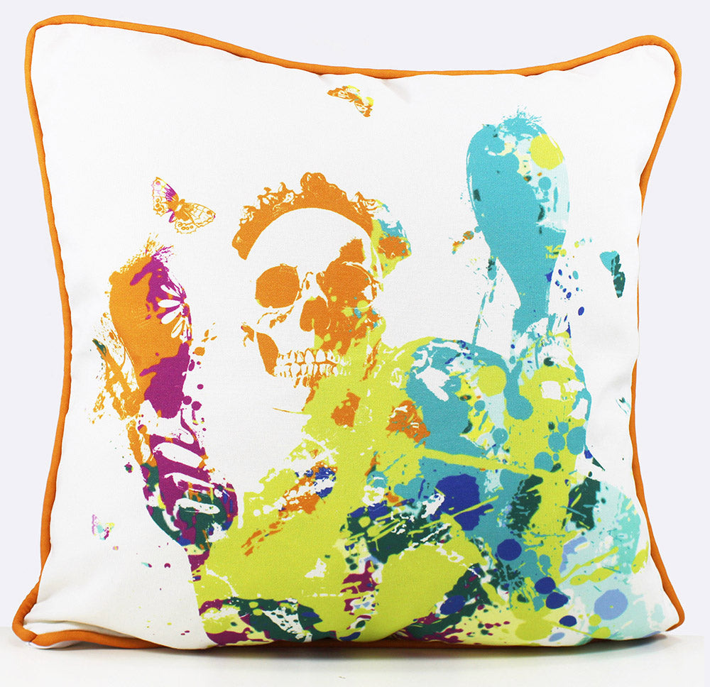 Skull Splatter cushion