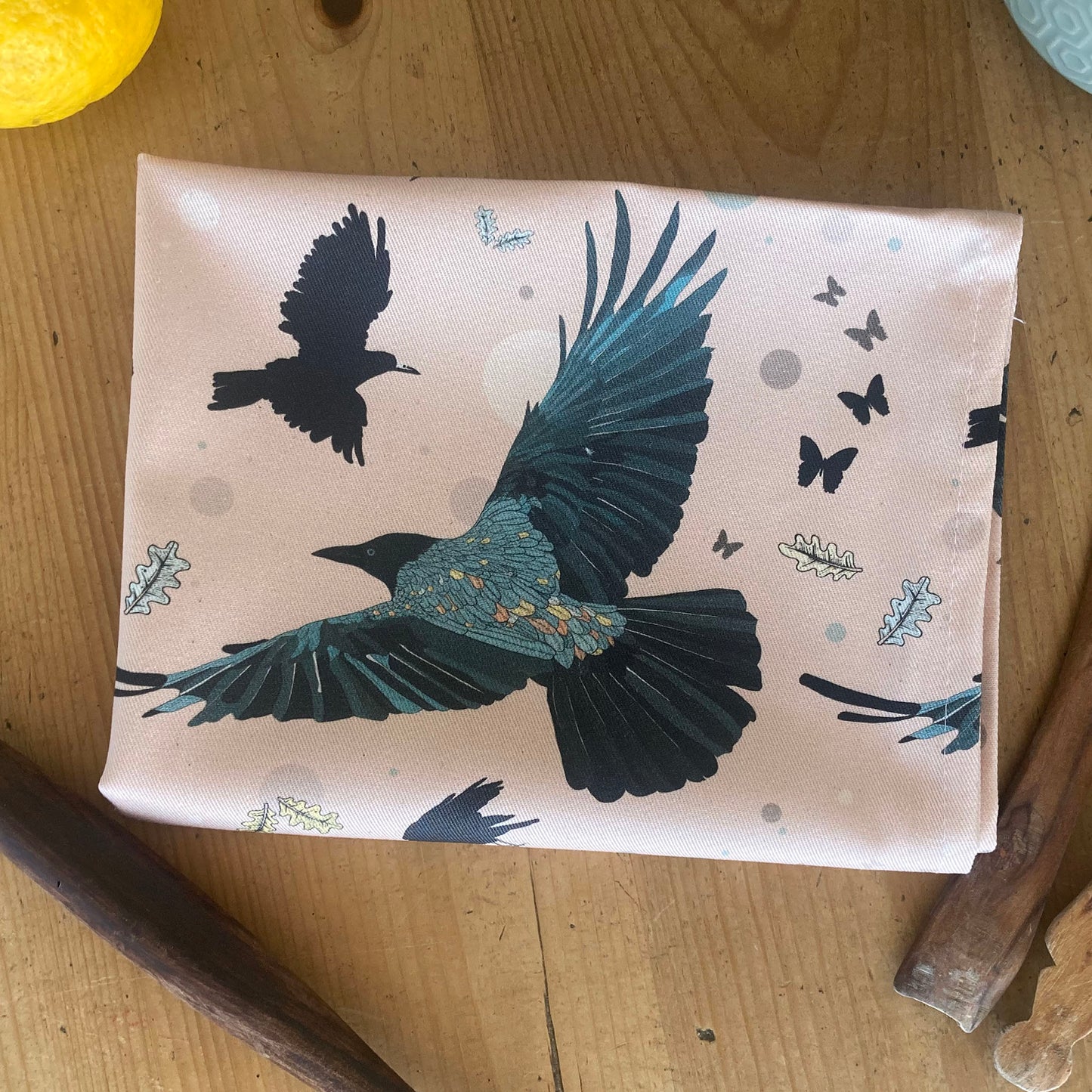 Spirit Messenger organic cotton teatowel
