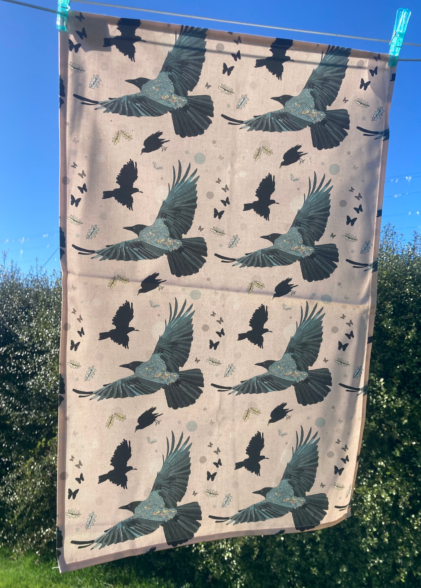 Spirit Messenger organic cotton teatowel