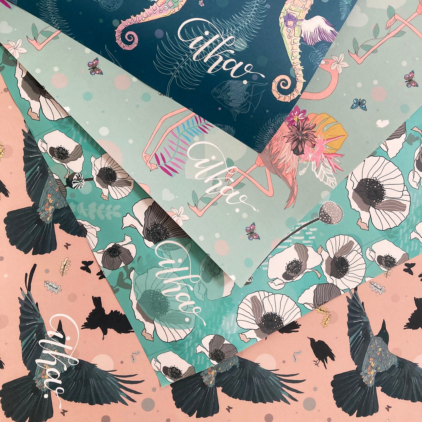 Wrapping paper bundles